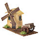Decorative windmill with wooden cart 10x20x10 cm for 6 cm nativity scene s2