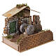 Millstone in motion with plaster house for 8 cm Nativity Scene, 16x21.5x15 cm s3