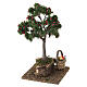 Árbol con cesta de manzanas 15x5x10 cm para belenes de 6 cm s2