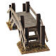 Wooden footbridge with railing for Nativity Scene with 6 cm figures 5x15x5 cm s3