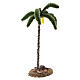 Palmeira individual em tecido com base de madeira para presépio 8 cm 23x8,5x6 cm s3