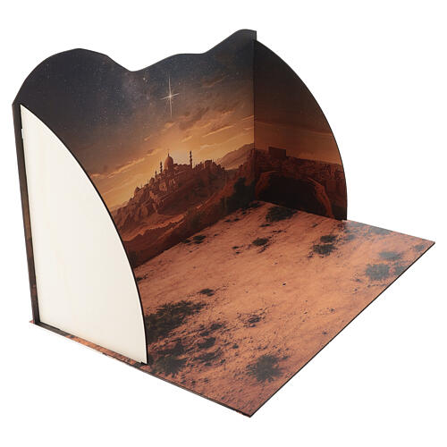 Three-dimensional nativity backdrop, Arabic landscape 40x60x40 cm 5