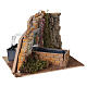 Fontanário rústico funcionante com tanque para presépio 8 cm 15x20x16,5 cm s4