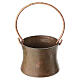 Copper pot with handle for 10 cm Nativity Scene, 5.5x2.5 cm s1