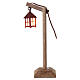 Lampion na słupku do szopki, niskie napięcie, dla figurek 8–10 cm, 15×5×5 cm s1