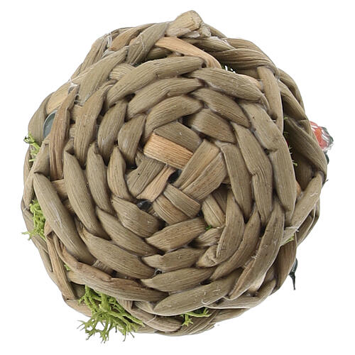 Cesta con zanahorias para belén 8 cm 2x3 cm 4