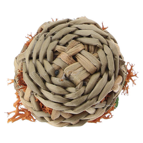 Cesto con lattughe per presepe 8 cm 2x3 cm 4