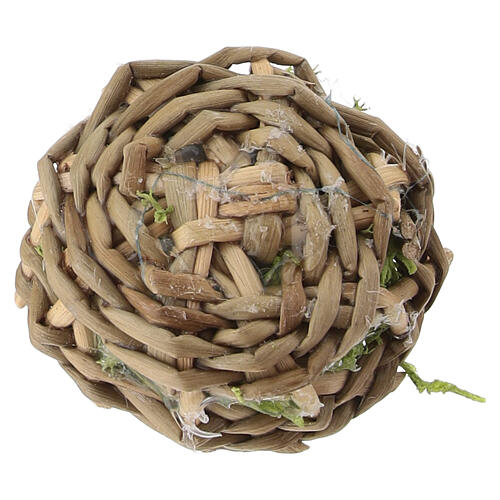 Korb mit dunklen Weintrauben für 8 cm Krippe, 1x3 cm 4