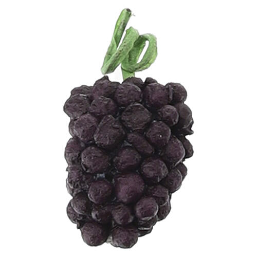 Pair of black grape clusters for 8 cm Nativity Scene, 2x1 cm 3