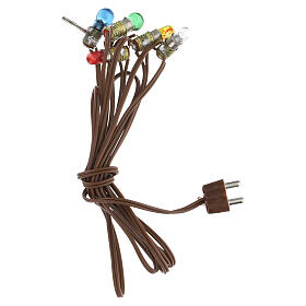 Minicadena 5 luces coloridas 3,5 V para belén