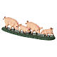 Set 4 grupos animalitos de resina 5x15x5 cm para belén 8 cm s5