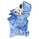 Carta plasmabile effetto ghiaccio blu per presepe 120x60 cm s5
