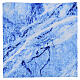 Modellierbares Papier mit blauem Eiseffekt Krippenzubehör 30x30 cm s1