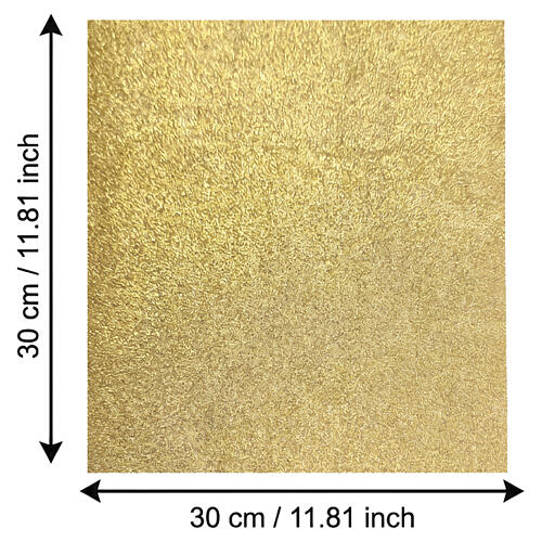 Carta plasmabile oro Lammo per presepe 30x30 cm 3