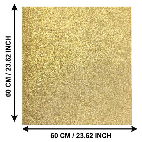 Papel modelable oro Lammo para belén 60x60 cm 3