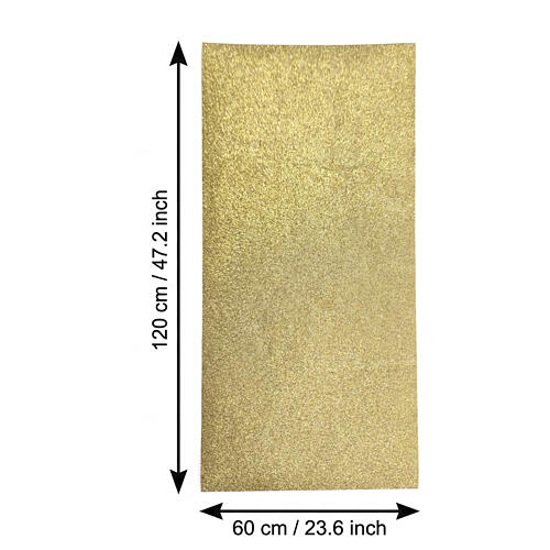 Carta plasmabile oro Lammo per presepe 120x60 cm 3