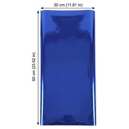 Papel modelable azul espejo para belén 60x30 cm 3