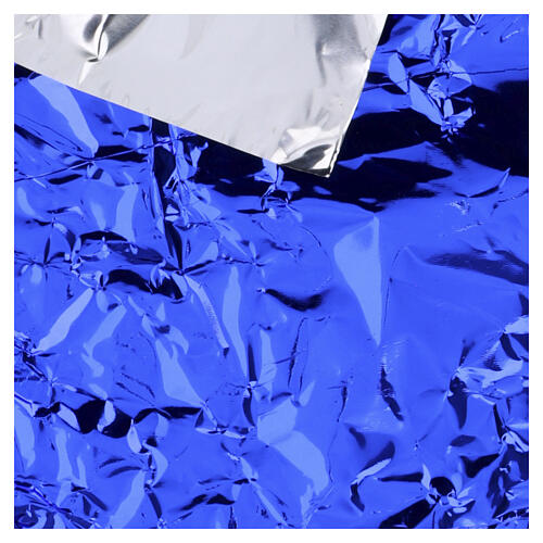 Papel modelable azul espejo para belén 30x30 cm 4