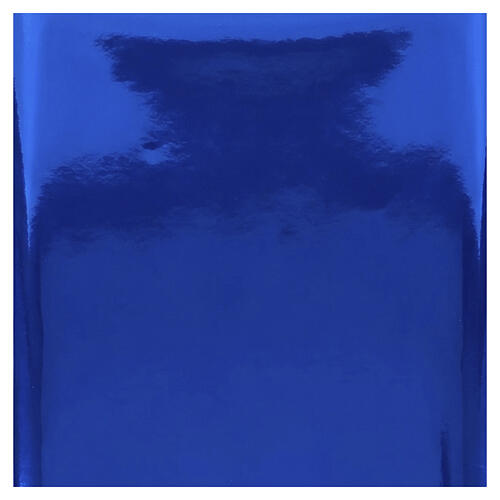 Niebieski papier modelarski lustrzany, do szopki, 30x30 cm 1