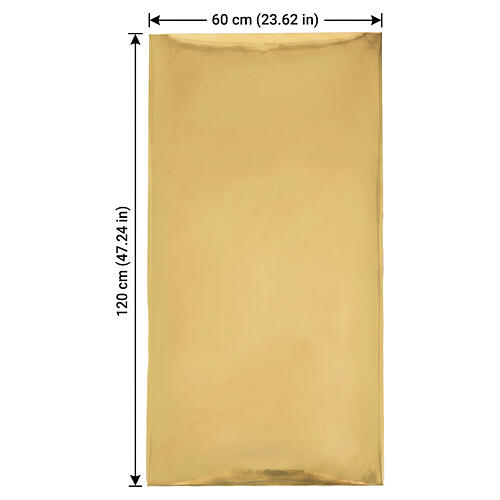 Carta plasmabile oro specchio per presepe 120x60 cm 3