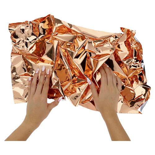 Papel modelable cobre espejo para belén 60x30 cm 2