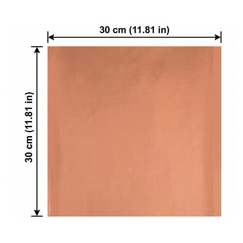 Carta plasmabile rame specchio per presepe 30x30 cm 3