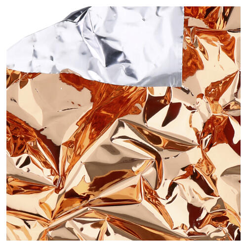 Papel moldeable cobre espejo para belén 60x60 cm 4