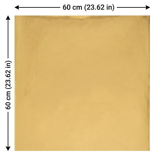 Carta plasmabile oro specchio per presepe 60x60 cm 3