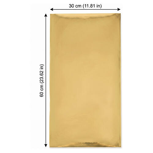 Papel moldeable oro espejo para belén 60x30 cm 3