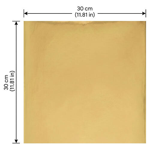 Carta plasmabile oro specchio per presepe 30x30 cm 3