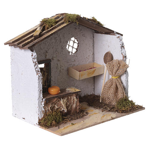 Piekarnia w zabudowie, 18x20x14 cm, do szopki, figurka 8cm 3