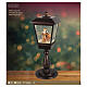 Lámpara luminosa Papá Noel y reno luz cálida efecto purpurina 65x25x25 cm interior s2