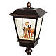 Lámpara luminosa Papá Noel y reno luz cálida efecto purpurina 65x25x25 cm interior s4