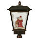 Santa Claus and Reindeer Light Lamp, Warm Light with Glitter Effect, 65x25x25 cm, Indoor s7