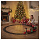 Tren navideño con locomotora y vagones decorados diámetro 195 cm s4
