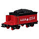 Tren navideño con locomotora y vagones decorados diámetro 195 cm s8
