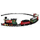 Tren navideño con locomotora y vagones decorados diámetro 195 cm s9