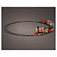 Christmas train with locomotive and decorated wagons, diameter 195 cm s1