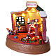 Christmas village with house, moving train and Father Christmas, 8x10x8 in s4
