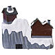 Villaggio natalizio 20x20x15 cm scivolo bambini movimento luci e musica s5