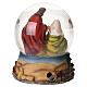 Boule de Noël en verre avec Nativité et boîte à musique 20x15 cm s6