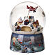 Father Christmas in a plane over Christmas village, 7.9x5.9 in s6