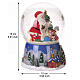 Snow globe with music box, Father Christmas with wish list, 6.5x4.9 in s3