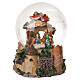 Christmas globe with Holy Family and angel, 5.9x3.9 in s1