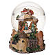 Christmas globe with Holy Family and angel, 5.9x3.9 in s5