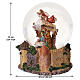 Esfera de Natal com Sagrada Família e anjo 15x10 cm s3
