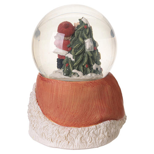 Sfera di Natale luminosa con Babbo Natale 15x10 cm 6