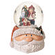 Sfera di Natale luminosa con Babbo Natale 15x10 cm s1