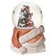 Sfera di Natale luminosa con Babbo Natale 15x10 cm s5