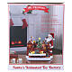Villaggio animato fabbrica giocattoli Babbo Natale 8 movimenti luci e musica 40x35x30 cm s9